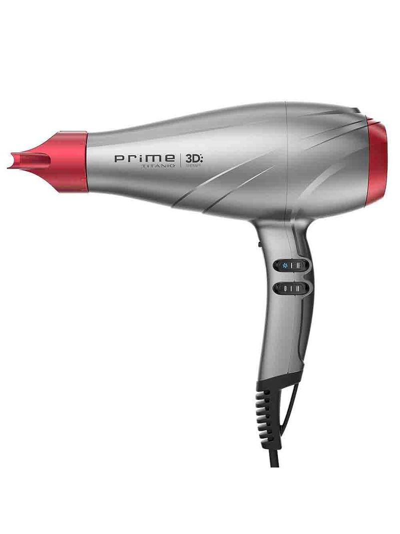 Secador de cabelo prime titânio 3d 2300w
