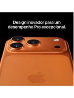 Apple iphone 17 pro max 256gb 6,9" 48mp laranja-cósmico