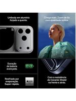 Apple iphone 17 pro max 256gb 6,9" 48mp laranja-cósmico