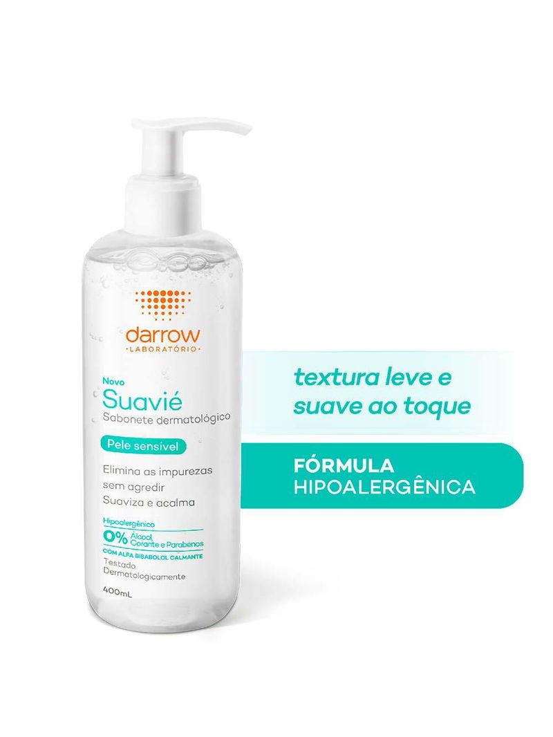 Sabonete líquido para pele sensível darrow suavié
