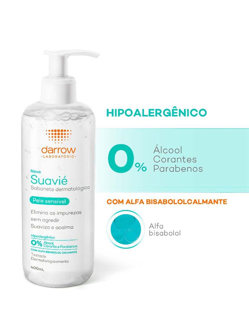 Sabonete líquido para pele sensível darrow suavié