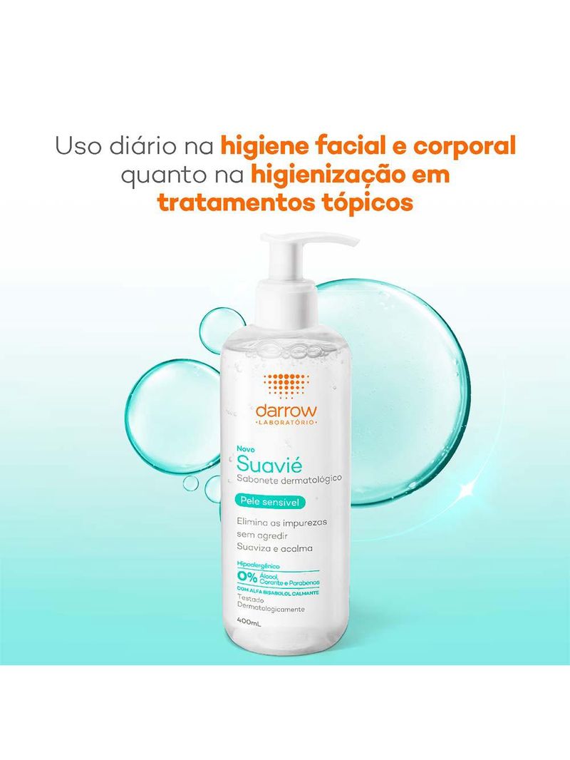 Sabonete líquido para pele sensível darrow suavié