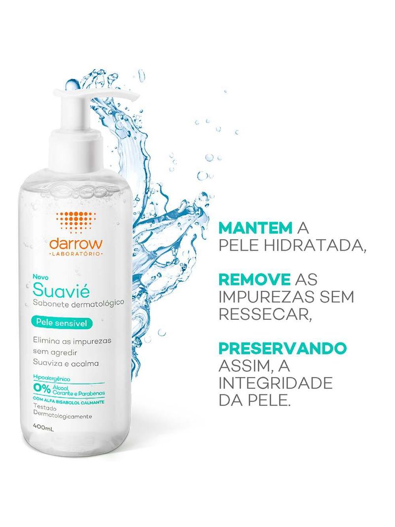 Sabonete líquido para pele sensível darrow suavié