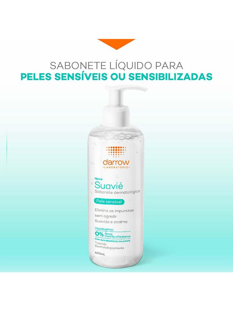 Sabonete líquido para pele sensível darrow suavié