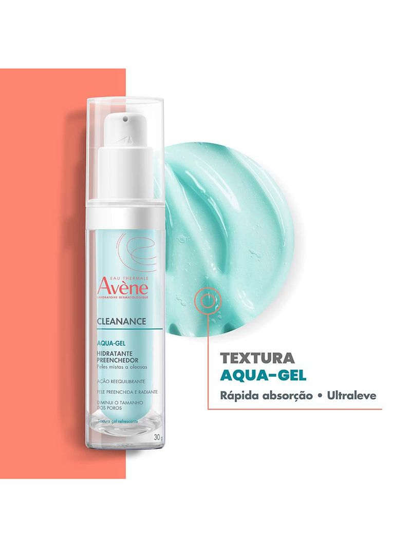 Hidratante facial eau thermale avène cleanance - aqua-gel
