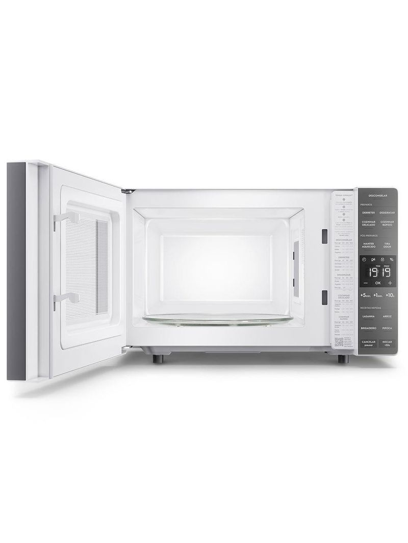 Micro-ondas electrolux efficient me23b função manter aquecido desidratar branco 23l