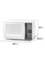 Micro-ondas electrolux efficient me23b função manter aquecido desidratar branco 23l