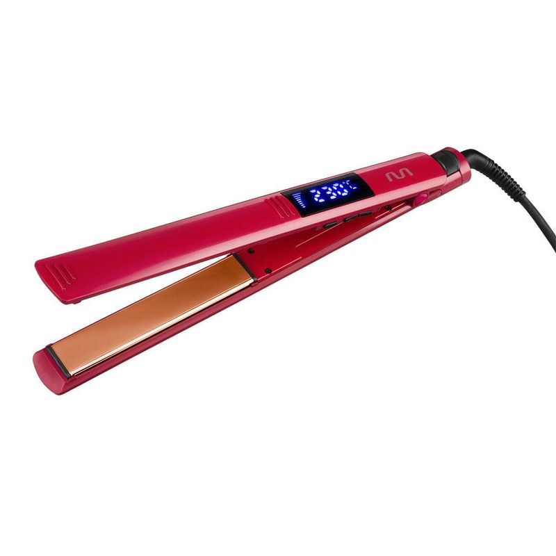 Prancha modeladora titanium com display digital de temperatura bivolt multi - eb149