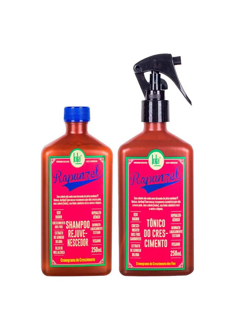 Lola cosmetics rapunzel kit - shampoo + tônico