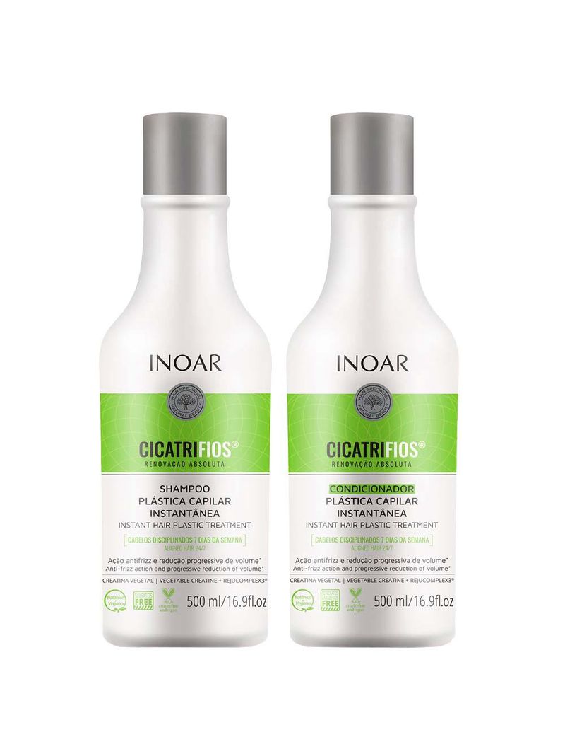Inoar duo cicatrifios kit - shampoo + condicionador