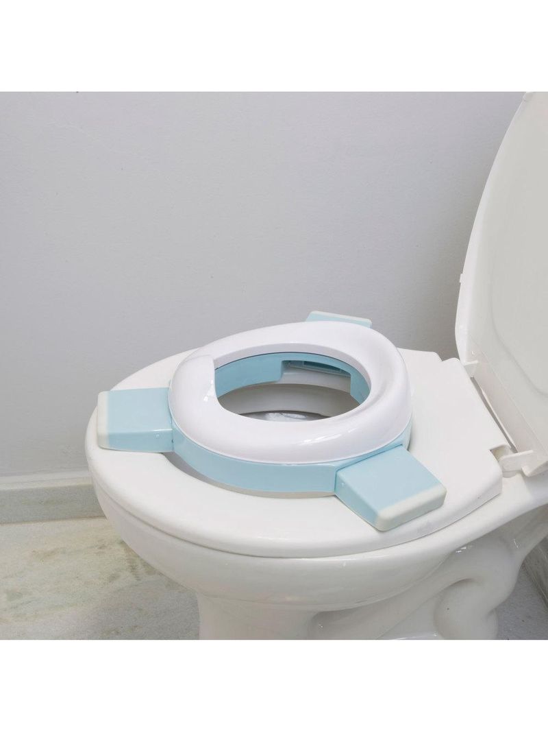 Troninho portátil infantil 2 em 1 azul - cosco