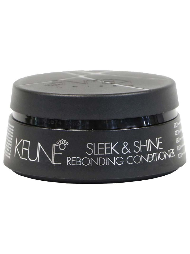 Keune sleek & shine rebonding conditioner - máscara de reconstrução