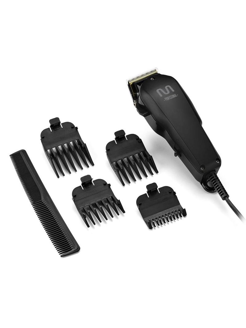 Cortador de cabelo profissional com lâmina titanium, motor profissional e acessórios 127v multi - eb036