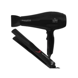 Kit secador e prancha de cabelo eleganza plus 127v