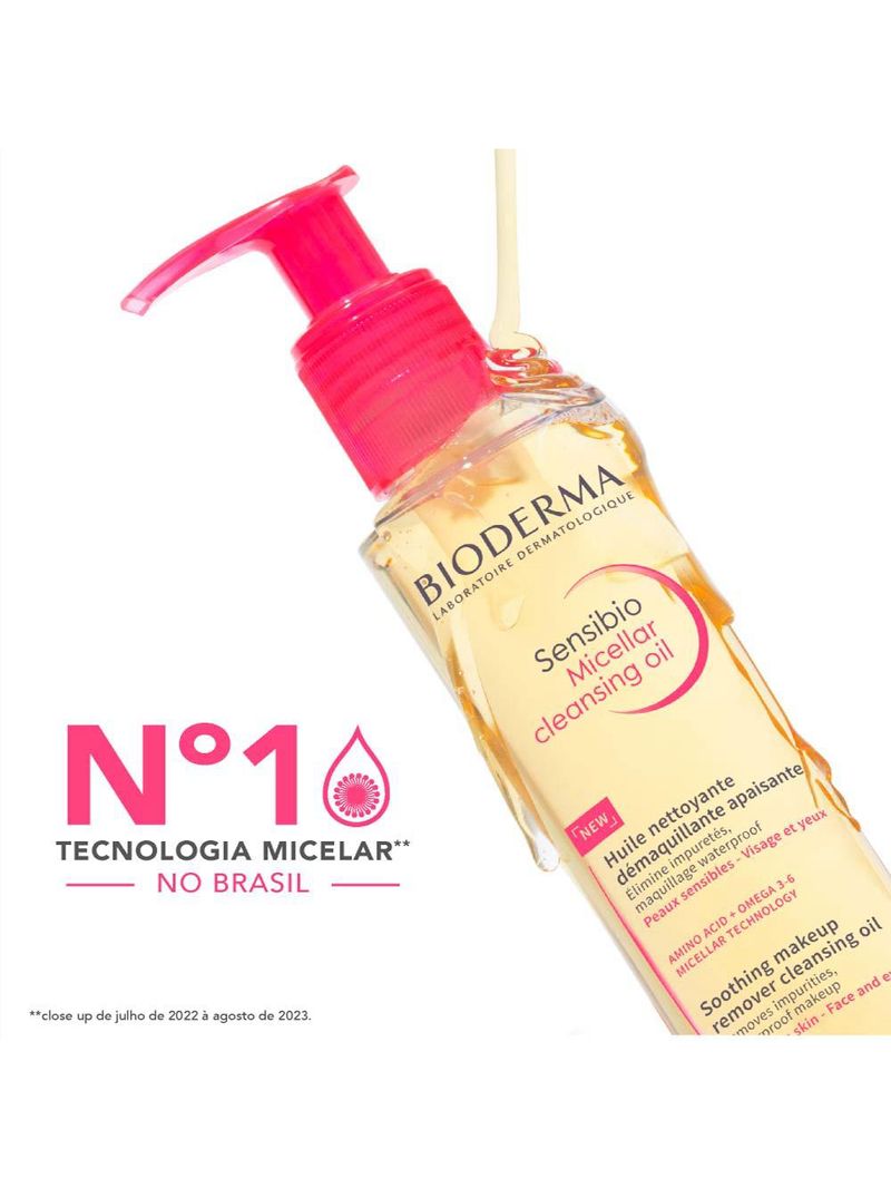 Óleo micellar demaquilante bioderma - sensibio micellar cleansing oil