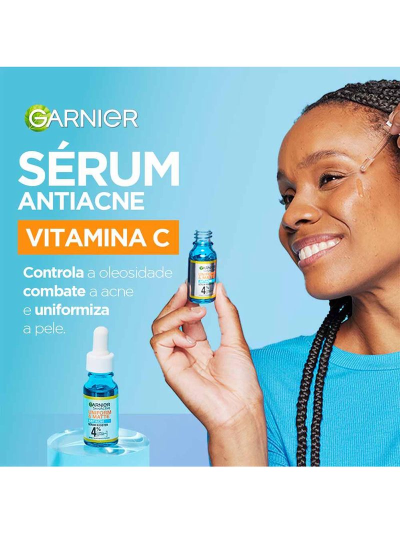 Garnier skin antiacne kit - hidratante facial + sabonete facial 3 em 1 + sérum facial