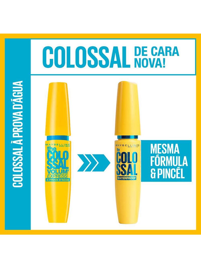 Máscara de cílios maybelline the colossal volum' express à prova d'água