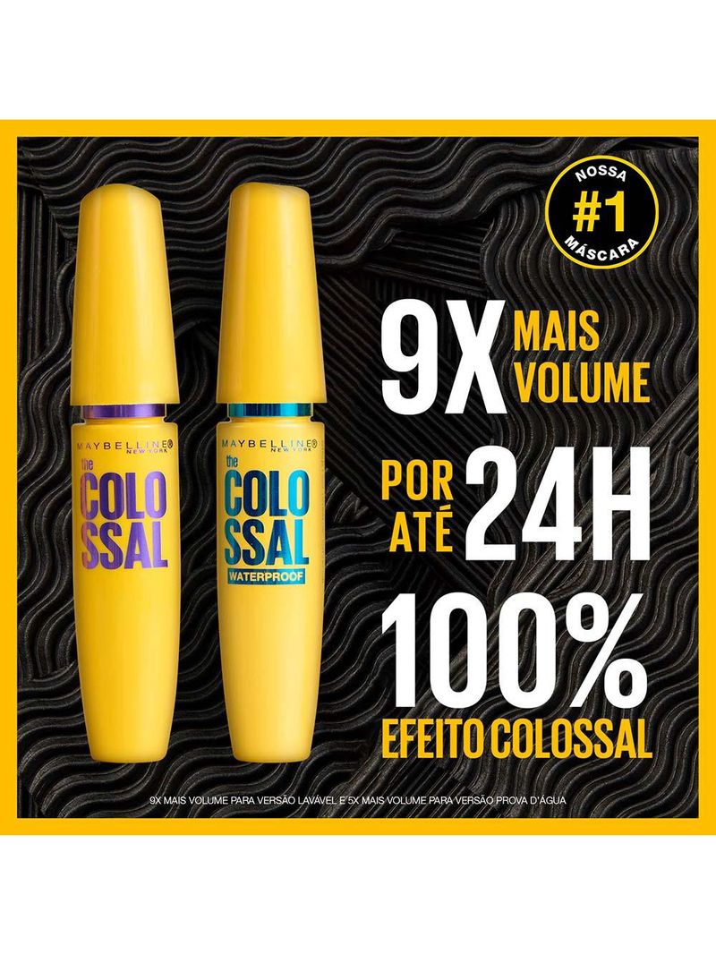 Máscara de cílios maybelline the colossal volum' express à prova d'água