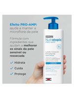 Loção corporal emoliente isdin - nutratopic pro-amp