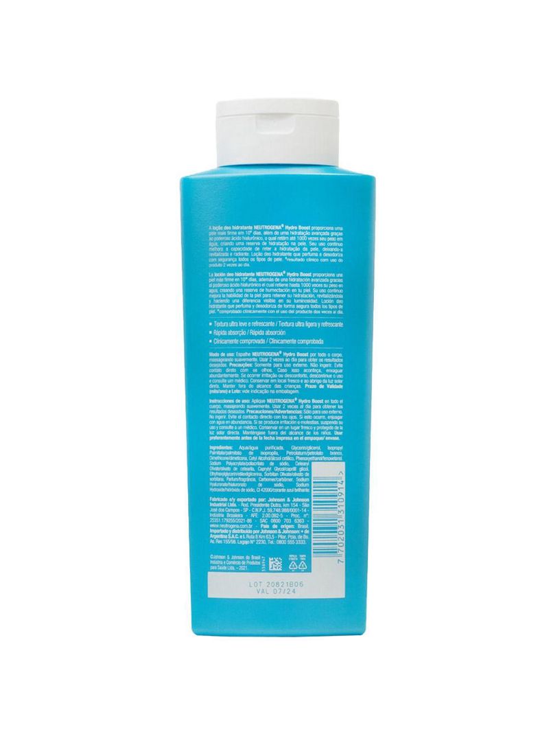 Hidratante corporal neutrogena - hydro boost water gel