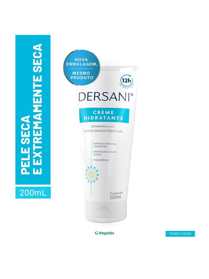 Hidratante corporal dersani - dersani creme hidratante