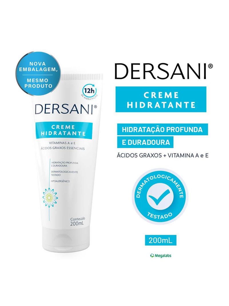 Hidratante corporal dersani - dersani creme hidratante
