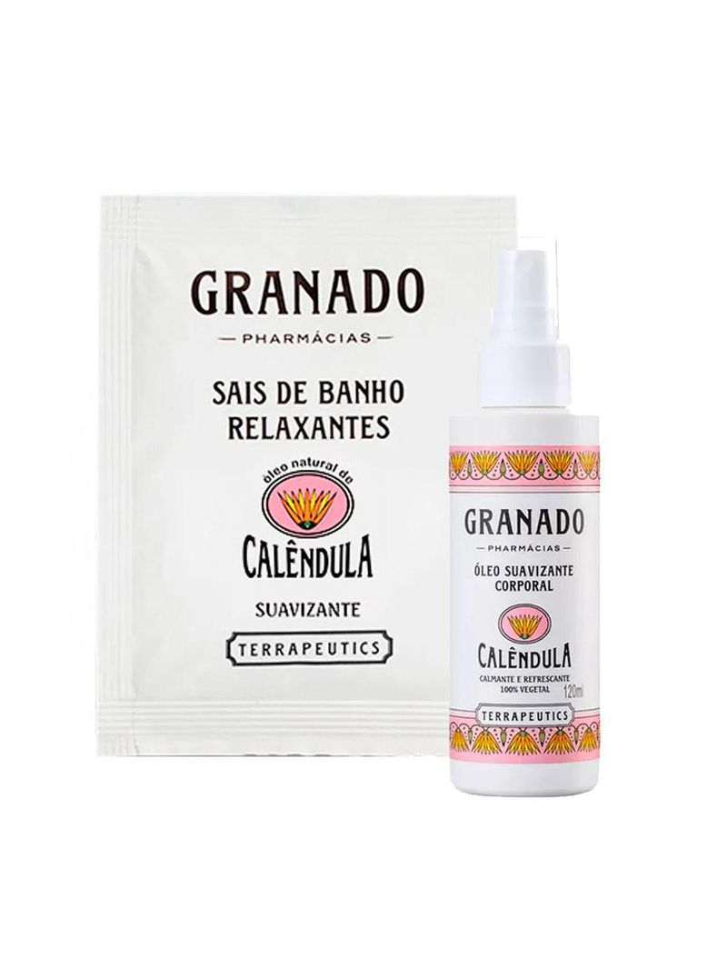 Granado terrapeutics calêndula kit - sais de banho + Óleo corporal