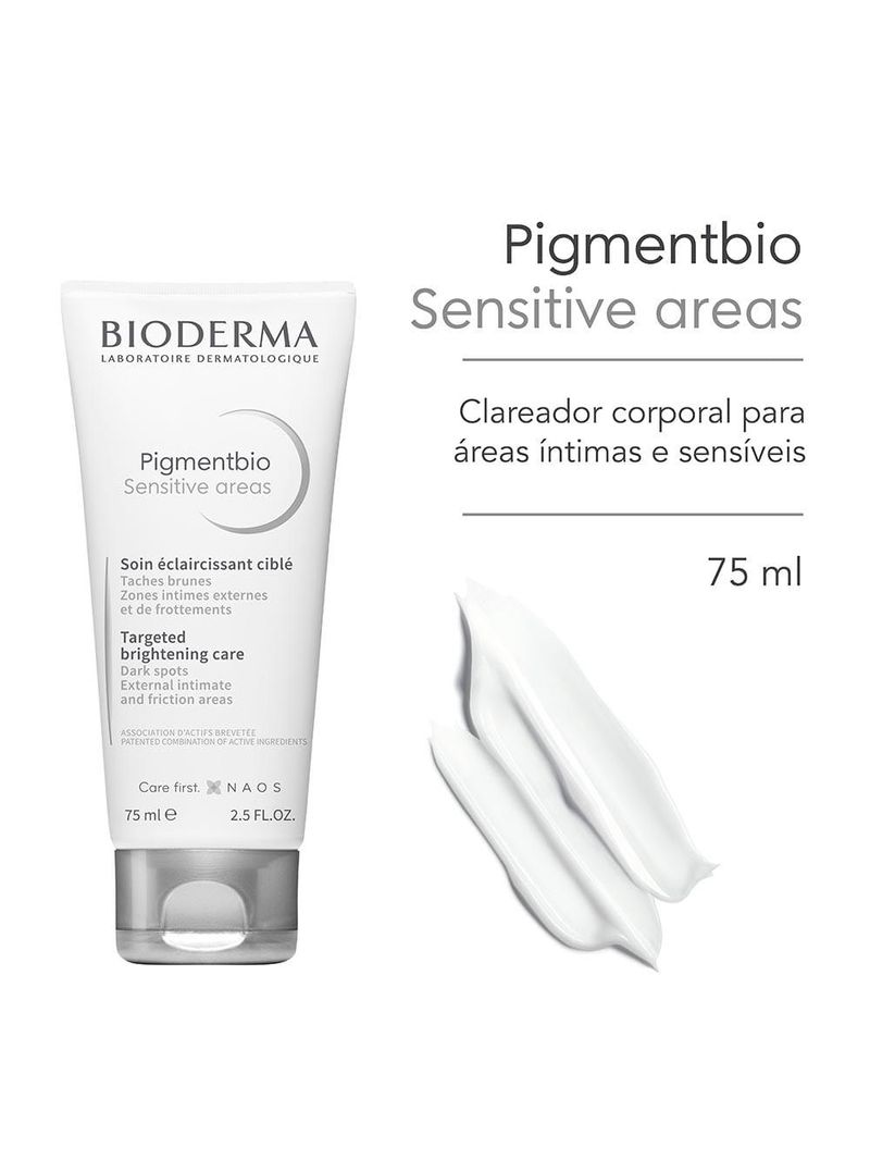 Clareador corporal para Áreas Íntimas e sensíveis bioderma - pigmentbio sensitive areas