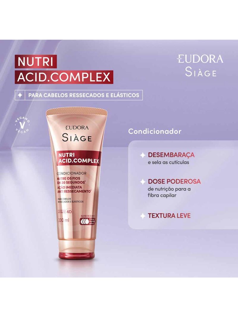 Condicionador eudora siàge nutri acidcomplex