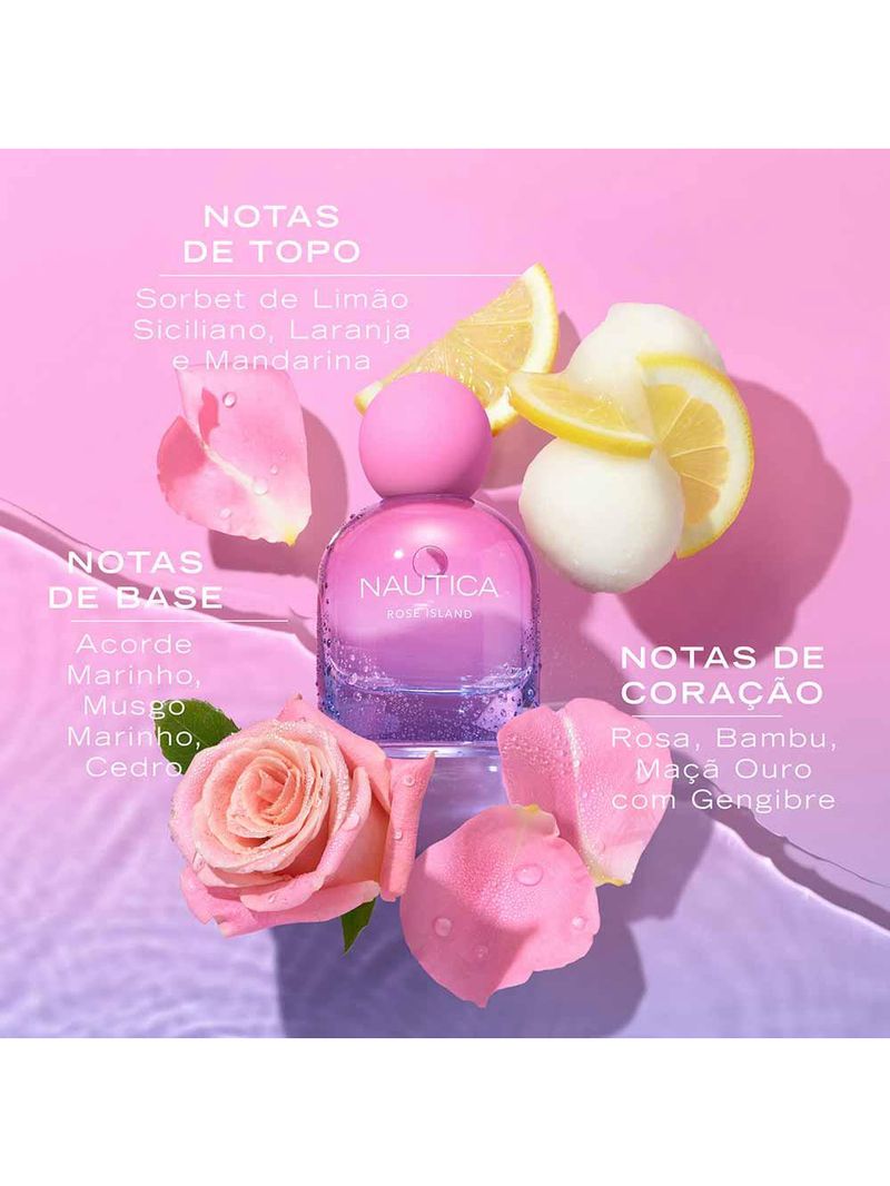 Perfume rose island nautica feminino eau de parfum