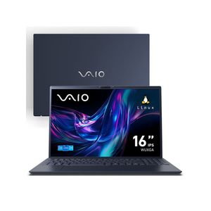 Notebook VAIO FE16 Intel® Core™ i7-1355U Linux 16GB RAM 512GB SSD 16" IPS WUXGA Antirreflexo - Cinza Grafite