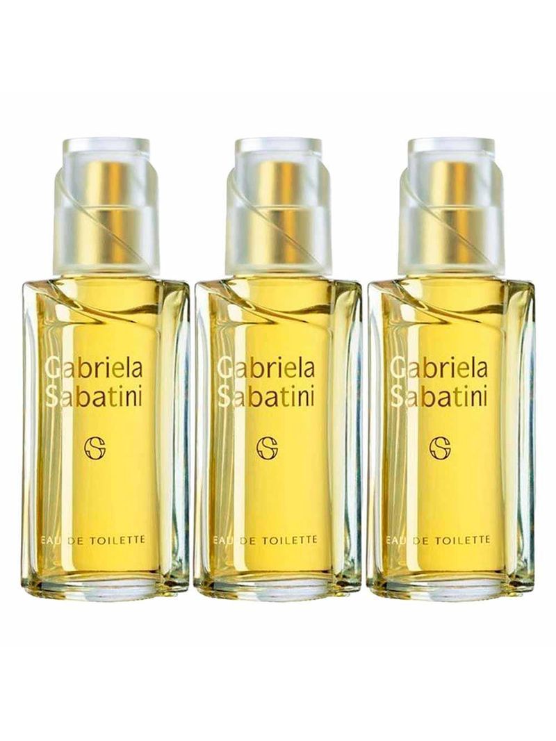 Gabriela sabatini perfume feminino eau de toilette kit com 3 unidades