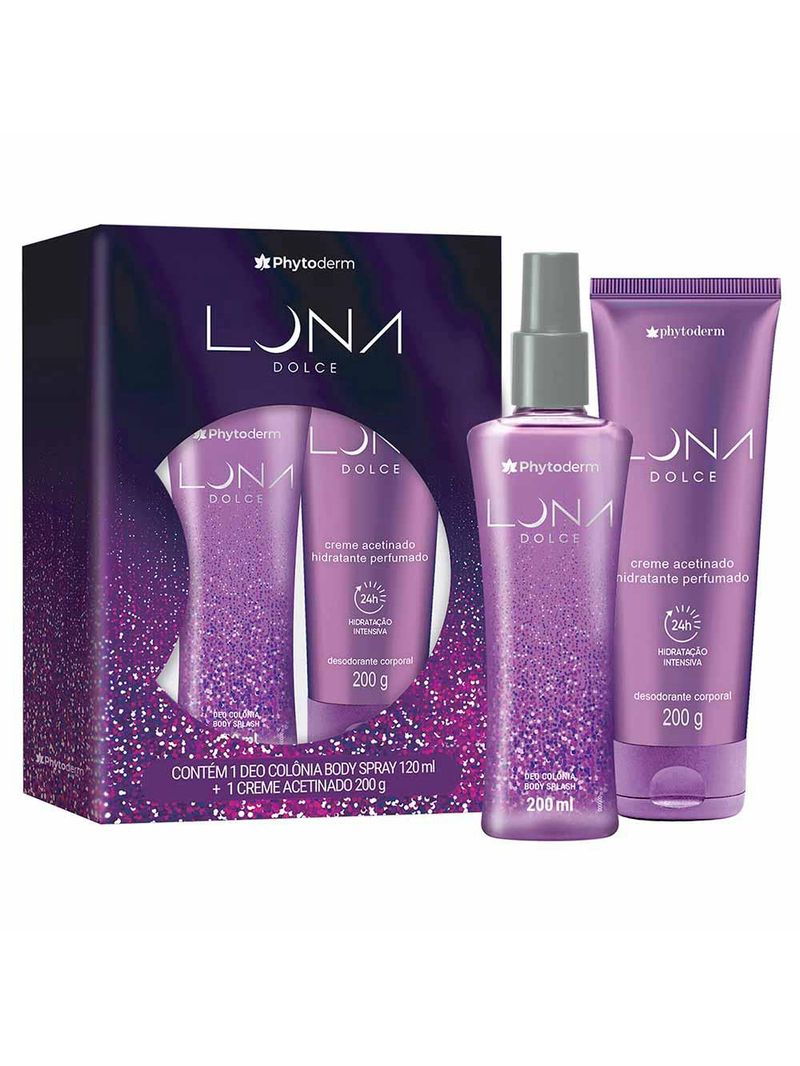 Coffret phytoderm luna dolce kit - body splash + creme acetinado