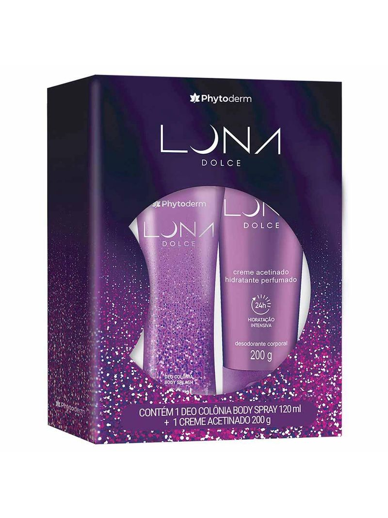 Coffret phytoderm luna dolce kit - body splash + creme acetinado