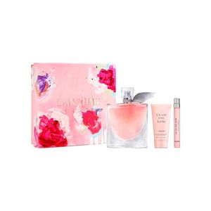 Coffret lancôme la vie est belle kit - perfume feminino edp + body lotion + travel size