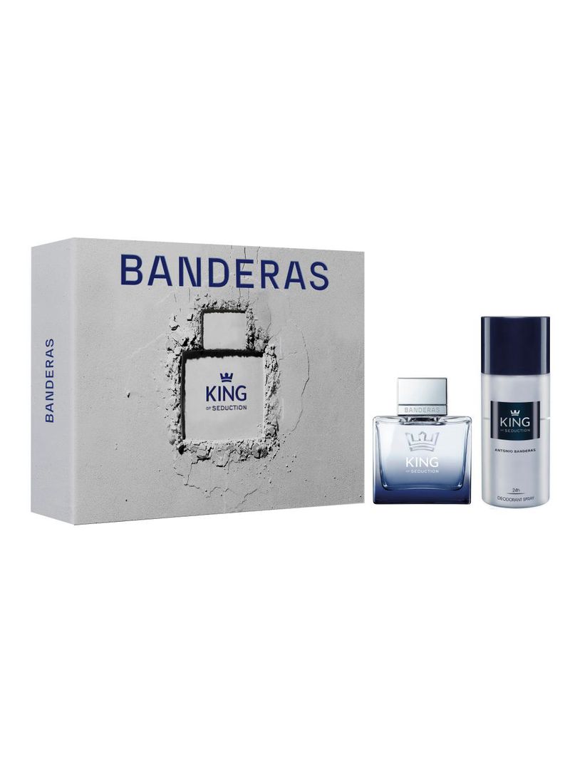 Coffret banderas king of seduc kit perfume masculino edt + deo colonia
