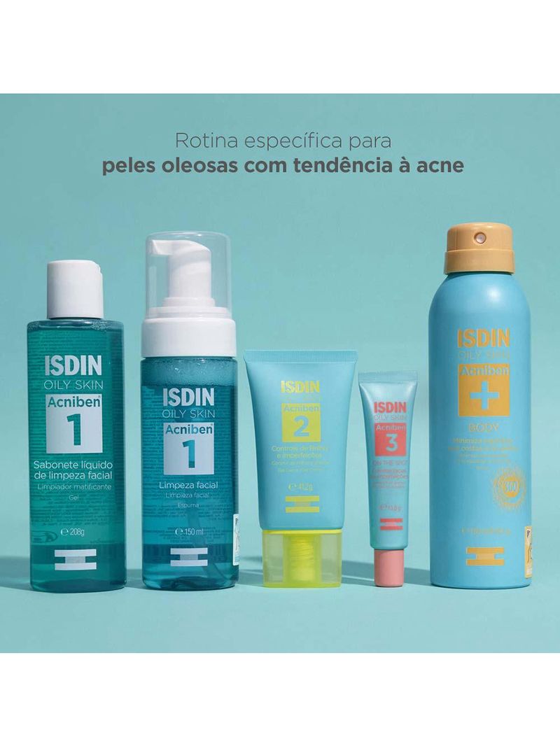 Spray corporal antiacne isdin acniben para peles oleosas