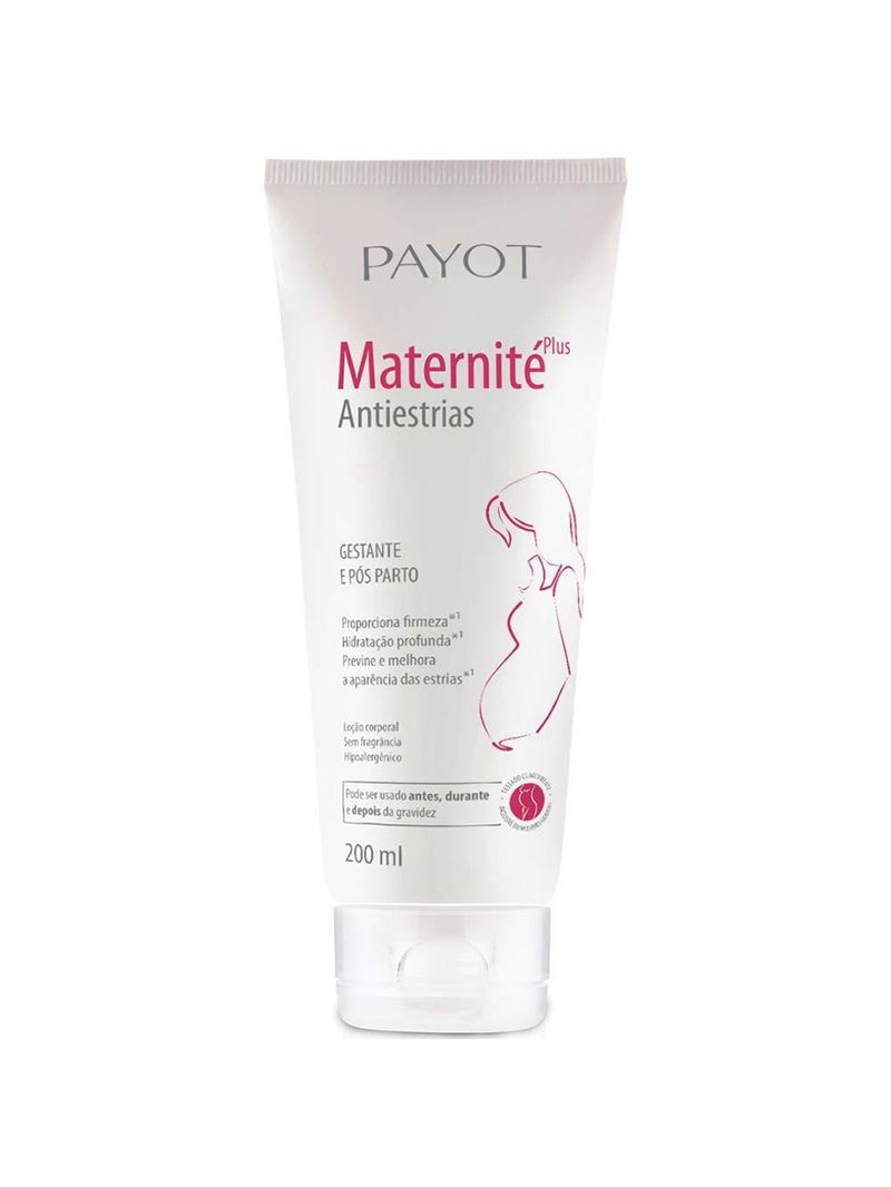Loção corporal antiestrias payot maternité plus
