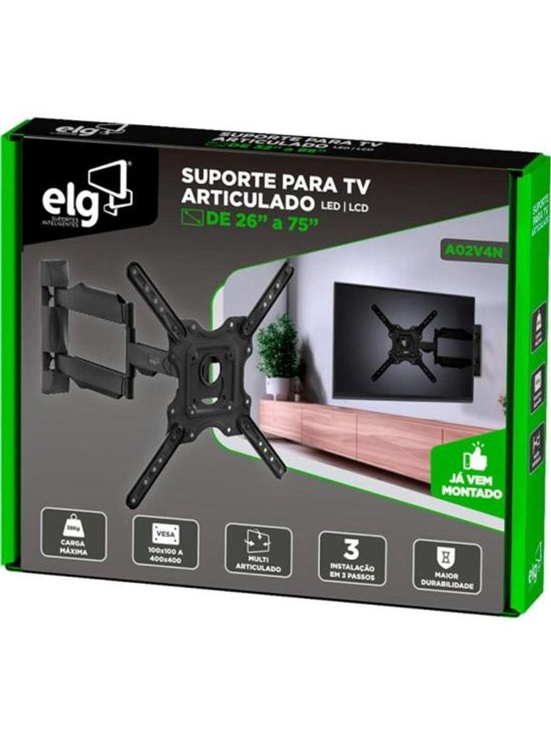Suporte Articulado Para Tv 26-75 A02v4n Elg [f002]