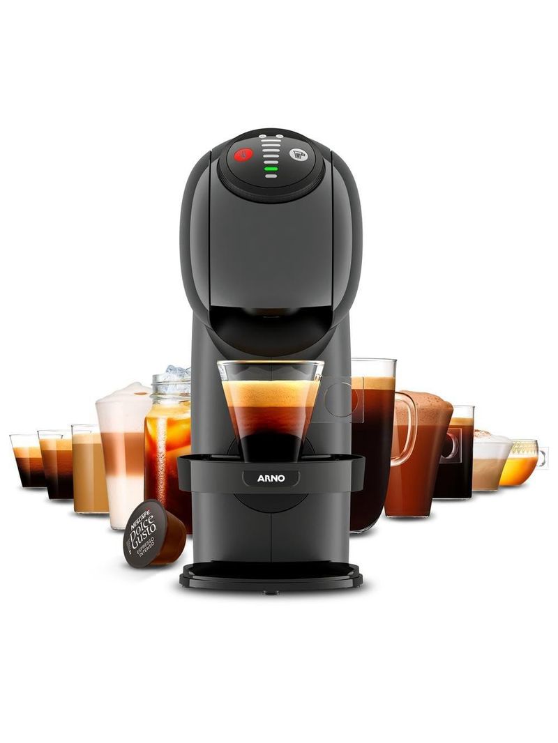 Cafeteira expresso arno dolce gusto genio s dgs5 basic automática multibebidas – grafite