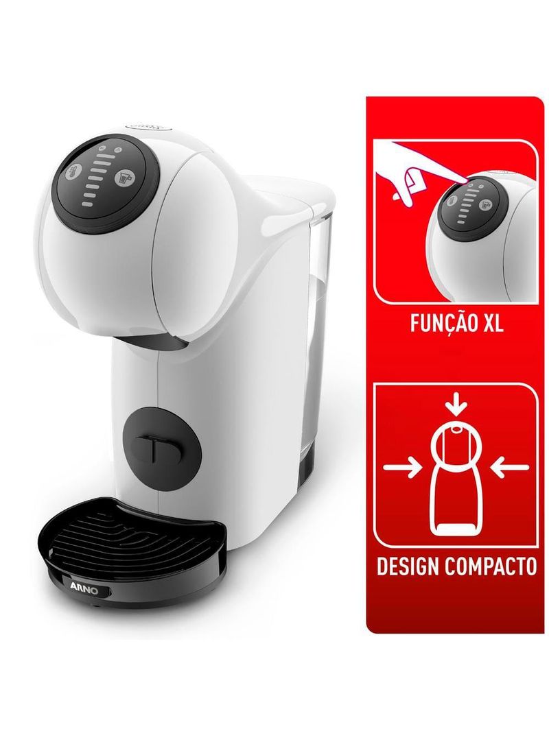 Cafeteira expresso arno dolce gusto genio s basic multibebidas - branca