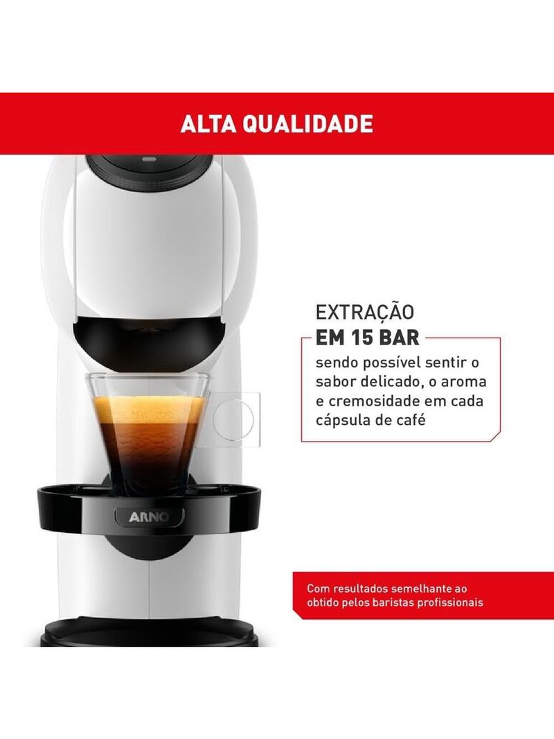 Cafeteira expresso arno dolce gusto genio s basic multibebidas - branca