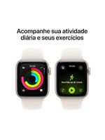 Apple watch se 3 gps 44mm pulseira esportiva m/g estelar