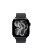 Apple watch series 11 gps+ cellular 42mm preto brilhante pulseira m/g esportiva preta