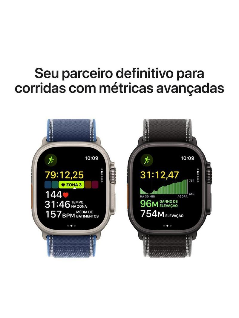 Apple watch ultra 3 gps+ cellular 49mm pulseira loop alpina g azul-clara