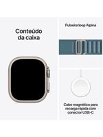 Apple watch ultra 3 gps+ cellular 49mm pulseira loop alpina g azul-clara