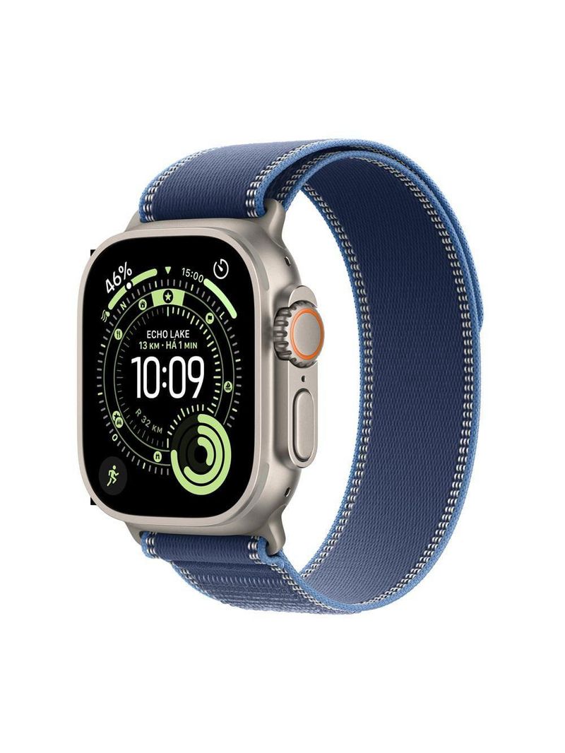 Apple watch ultra 3 gps+ cellular 49mm pulseira loop trail m/g azul/azul-brilhante