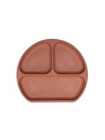 Prato de silicone com divisórias piccolo terracota - infanti