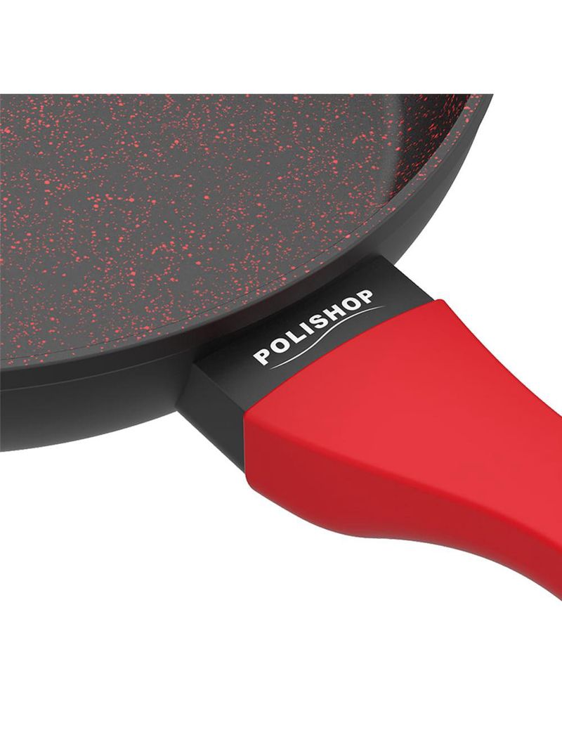 Panela polishop ichef home sauté grand shark series vermelha 24cm
