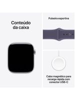 Apple watch series 11 gps+ cellular 46mm prateado pulseira p/m esportiva roxo-névoa